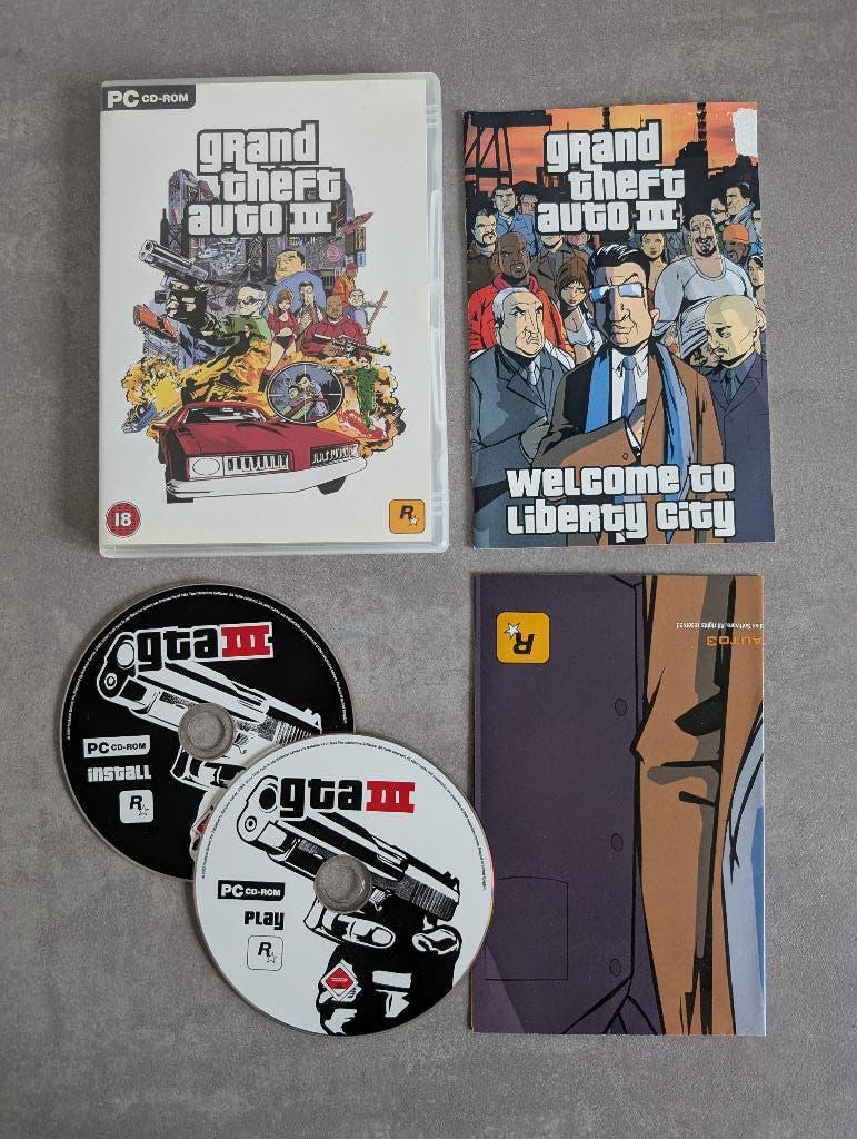 Grand theft auto 3 + compleet met manual / map / poster PC, Avontuur en Actie, Vanaf 18 jaar, 1 speler, Ophalen of Verzenden