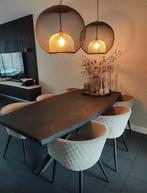 2 hanglampen (van goossens), Huis en Inrichting, Lampen | Hanglampen, 50 tot 75 cm, Ophalen of Verzenden, Zo goed als nieuw, Metaal