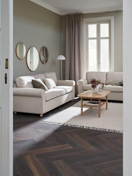 3 delig bankset te koop van jysk gloednieuw, Ophalen of Verzenden, Zo goed als nieuw, 75 m² of meer, Laminaat