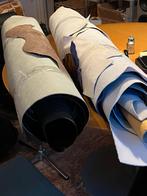 Lederresten grote stukken en halve huiden leer, Ophalen, Gebruikt, Overige kleuren, 120 cm of meer