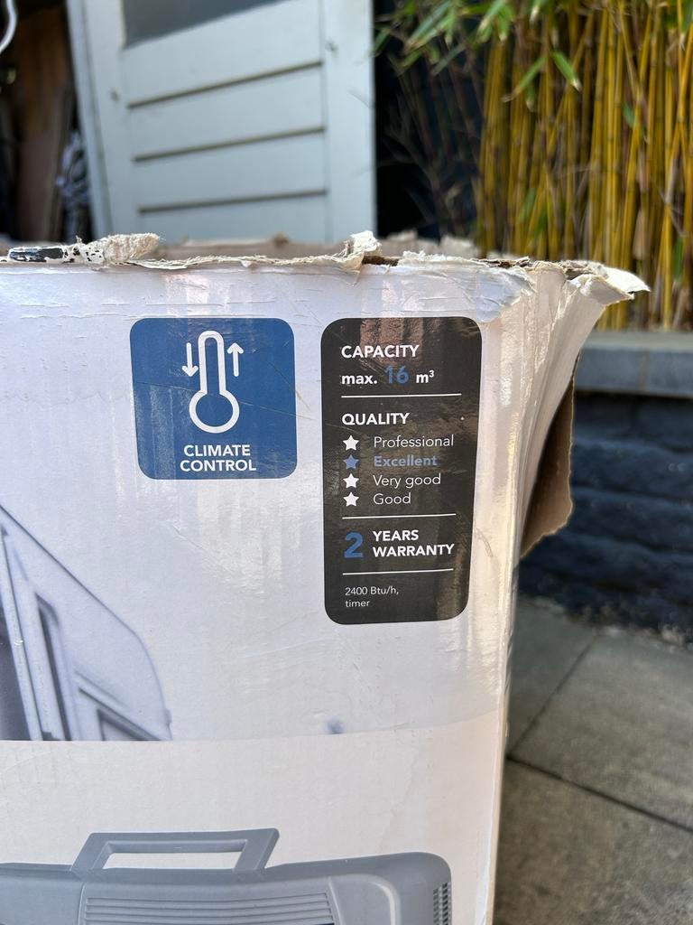 Eurom Caravan Airco - 16m² capaciteit, Witgoed en Apparatuur, Airco's, Gebruikt, Mobiele airco, Minder dan 60 m³, 3 snelheden of meer