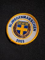 Badge Zweden 2003 vierdaagse Nijmegen, Verzamelen, Ophalen of Verzenden, Landmacht, Nederland, Embleem of Badge