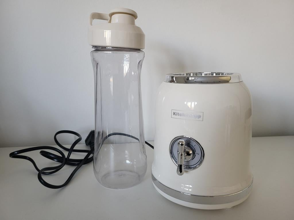 Retro stijl smoothiemaker / blender KitchenApp, Witgoed en Apparatuur, Ophalen of Verzenden, Zo goed als nieuw, Blender