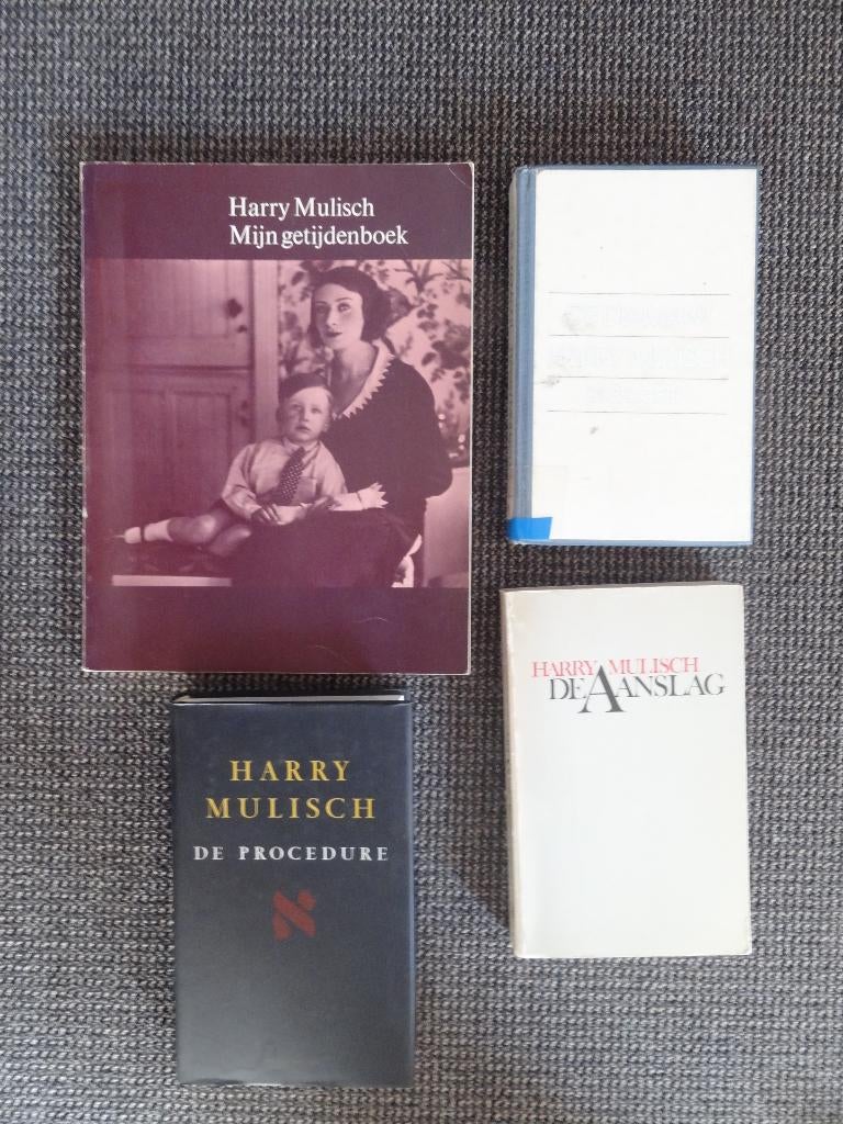 4 boeken Harry Mulisch, Procedure, Aanslag, Getijdenboek en, Verzenden, Gelezen, Nederland