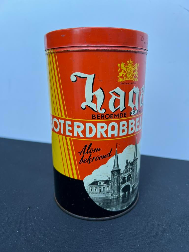 Te Koop : Haga Beroemde Friesche Boterdrabbelkoeken Blik, Ophalen of Verzenden, Gebruikt, Overige, Overige merken