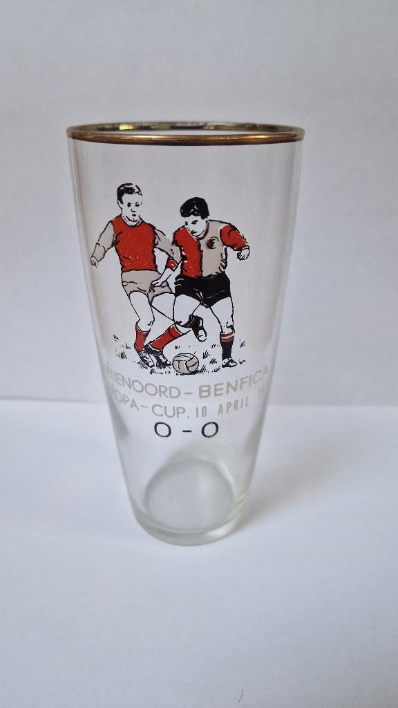 Voetbalglas Feijenoord Benfica, Ophalen of Verzenden, Zo goed als nieuw, Feyenoord, Overige typen
