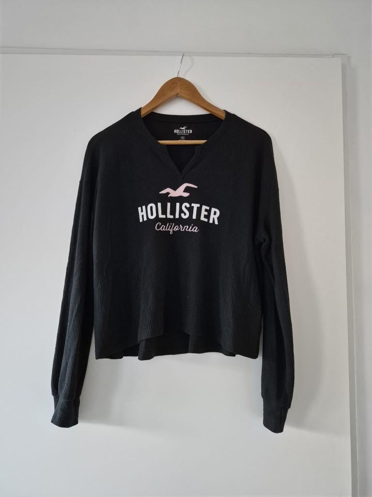 Trui Hollister maat XS dames - zwart, Kleding | Dames, Truien en Vesten, Zwart, Ophalen of Verzenden, Zo goed als nieuw, Maat 34 (XS) of kleiner
