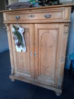 Antiek grenen meidenkast spekkast kledingkast schoenenkast, Antiek en Kunst, Ophalen