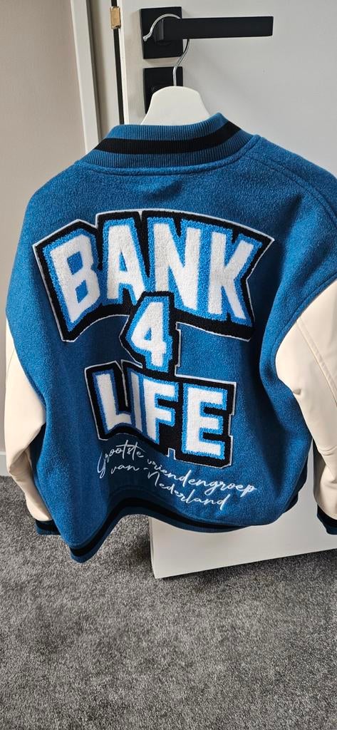 Bankzitters 4 Life varsity jack, Ophalen, Blauw