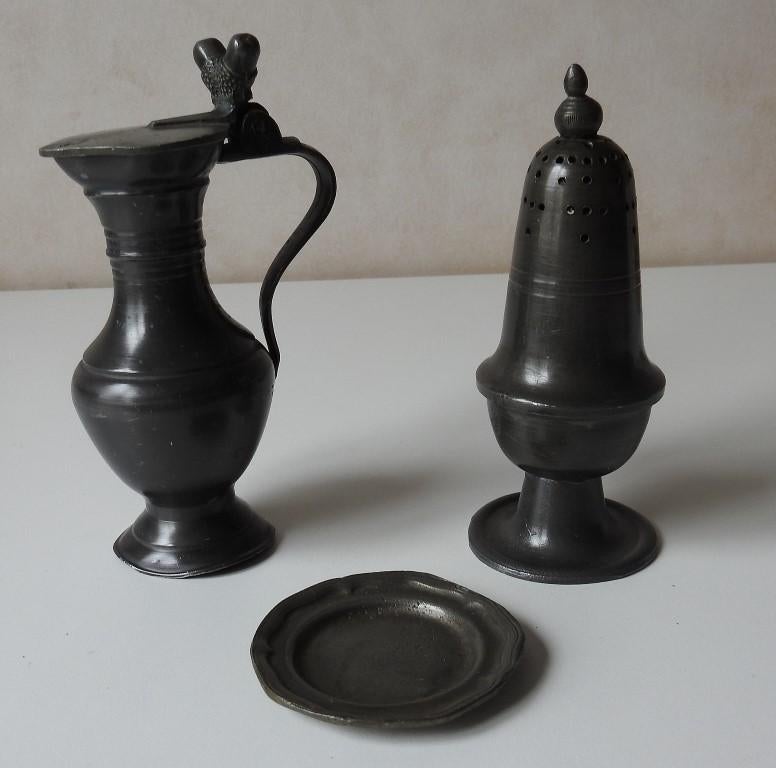 3 tinnen voorwerpen  , Verzenden