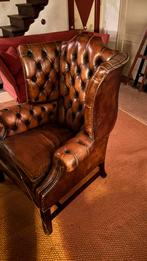 Antieke Chesterfield oorfauteuil wingchair, Ophalen of Verzenden