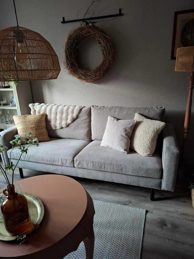2,5 zits Collin bankje beige,zandkleur, 150 tot 200 cm, Tweepersoons, 75 tot 100 cm, Ophalen of Verzenden
