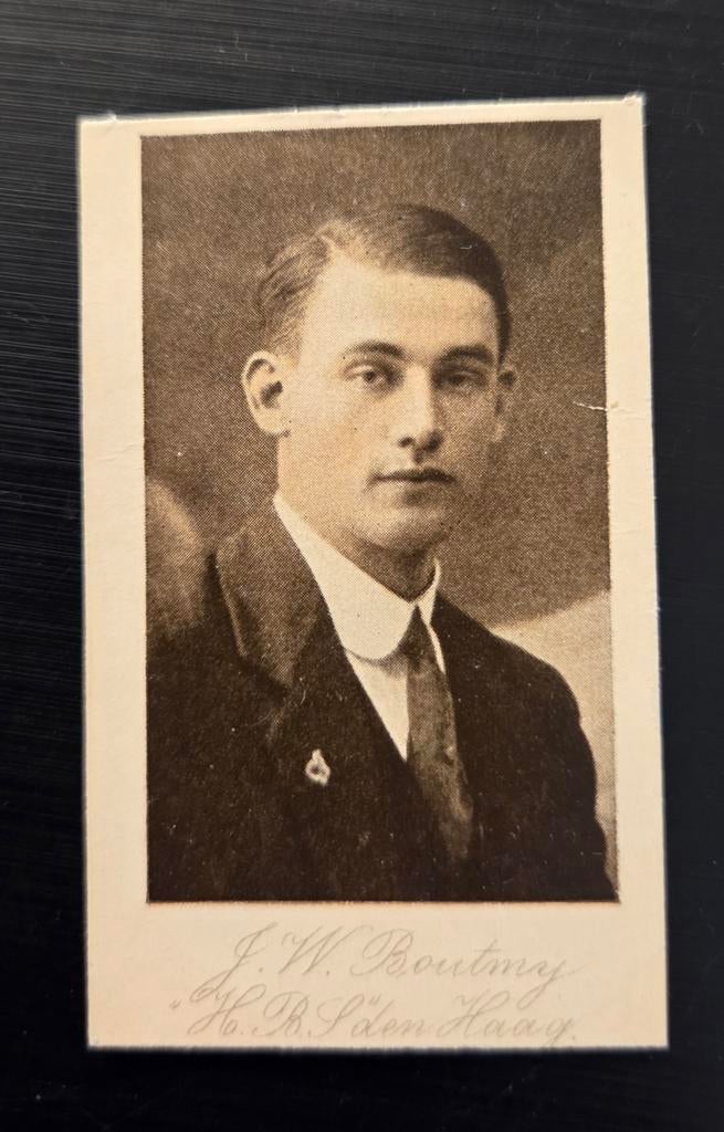 Oudste voetbal reclame verzamel plaatje UNION 1907 HBS, Verzamelen, Ophalen of Verzenden, Ajax, Poster, Plaatje of Sticker