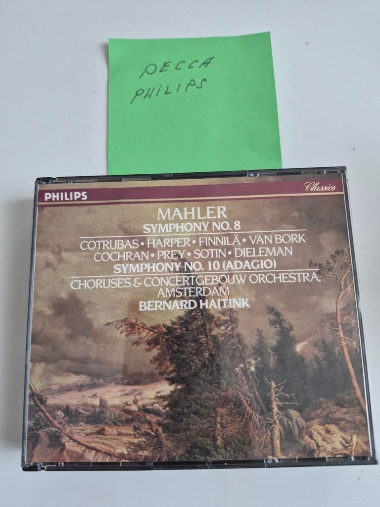 Mahler: Symfonieën 8 & 10 (Adagio) - Haitink, Concertgebouw, Cd's en Dvd's, Ophalen of Verzenden