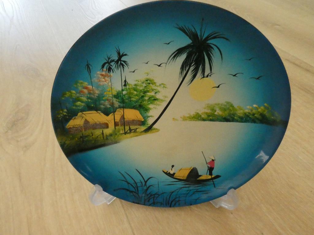 3 (wand)borden van Vietnamees Lakwerk, Ophalen of Verzenden