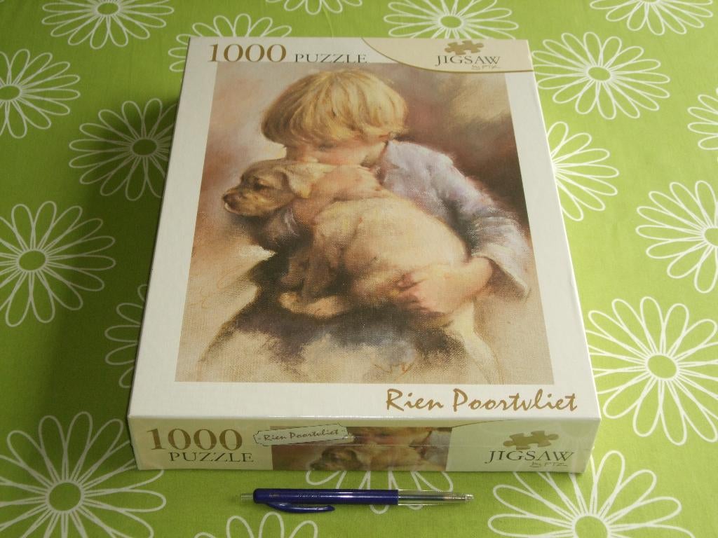 Nieuw in seal: Rien Poortvliet puzzel - Jongetje met pup, Ophalen of Verzenden, 500 t/m 1500 stukjes, Nieuw, Legpuzzel