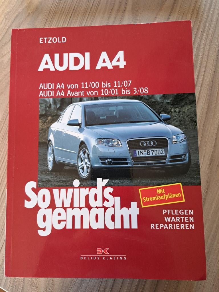 ETZOLD Audi A4 (11/00-11/07) Reparatiehandleiding, Boeken, Auto's | Boeken, Ophalen of Verzenden, Gelezen, Audi, ETZOLD