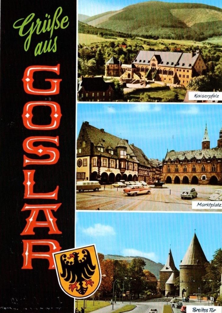 2 Ansichtkaarten Goslar Duitsland 1978., Ophalen of Verzenden, 1960 tot 1980, Ongelopen, Duitsland