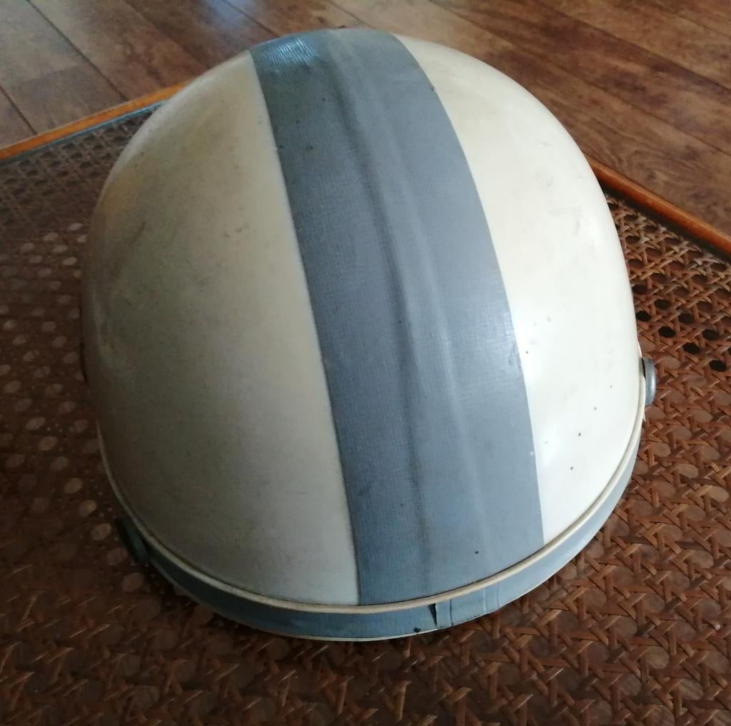 Vintage bromfietshelm 'Willempie' - zie foto's, Ophalen, Gebruikt, Medium, Onbekend