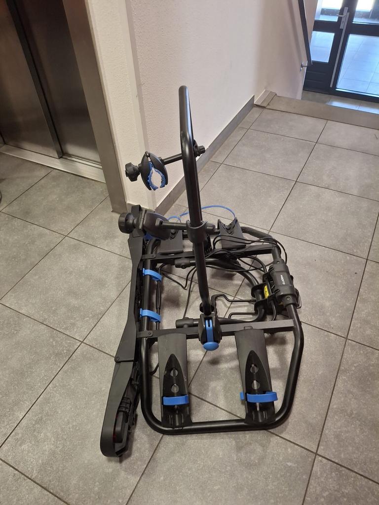 Fietsendrager hapro atlas premium 2, Auto diversen, Fietsendragers, Zo goed als nieuw, Trekhaakdrager, 2 fietsen, Elektrische fiets