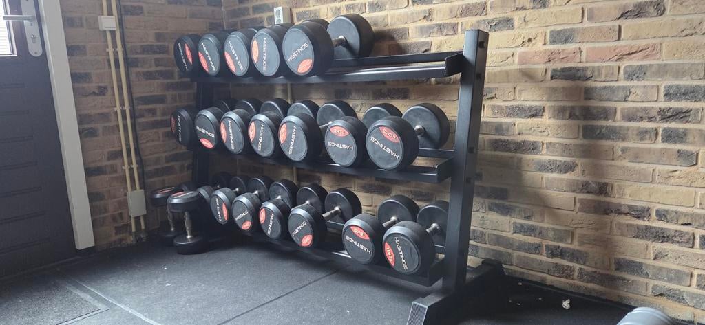 Dumbbells inclusief rek, Ophalen of Verzenden, Nieuw, Benen, Dumbbell