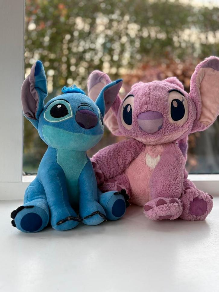 Stitch en Angel zoeken nieuw thuis, Kinderen en Baby's, Speelgoed | Knuffels en Pluche, Zo goed als nieuw, Overige typen, Ophalen of Verzenden
