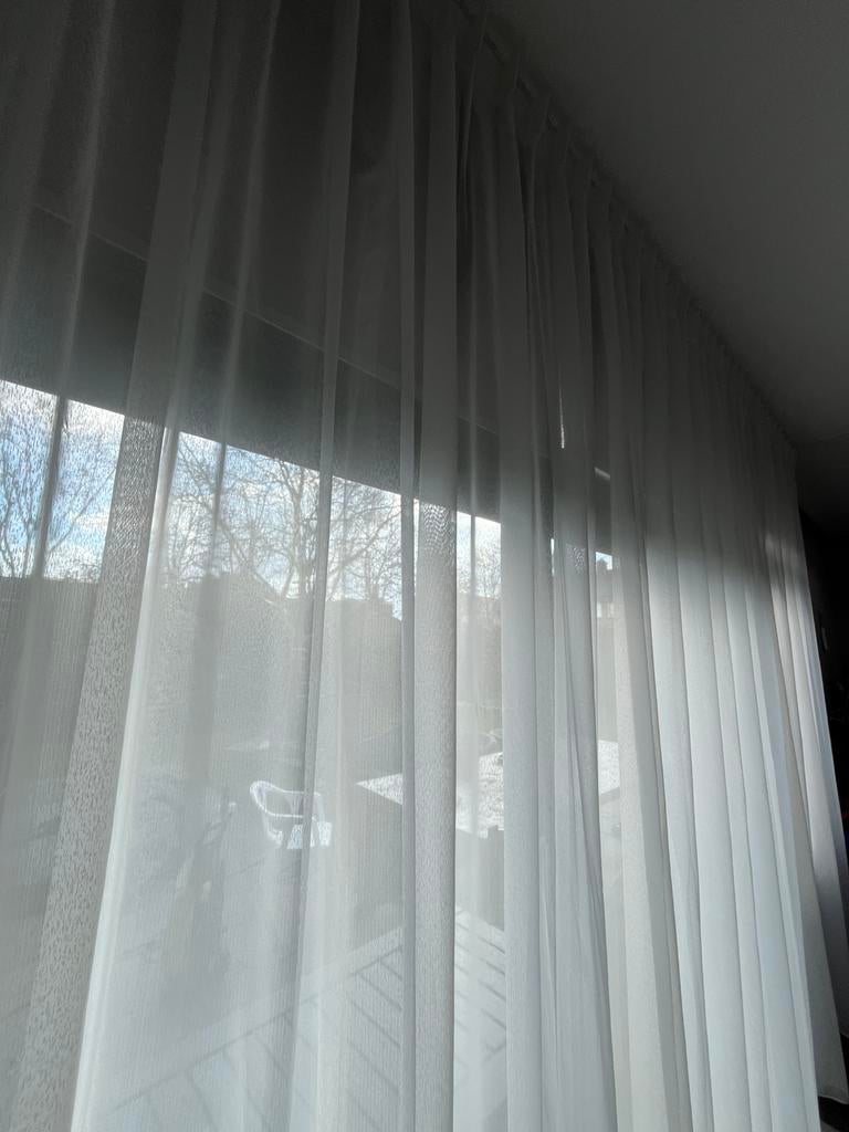 Cachet in-between gordijn set (nieuw) 259x660, Huis en Inrichting, Stoffering | Gordijnen en Lamellen, Nieuw, 200 cm of meer, 200 cm of meer