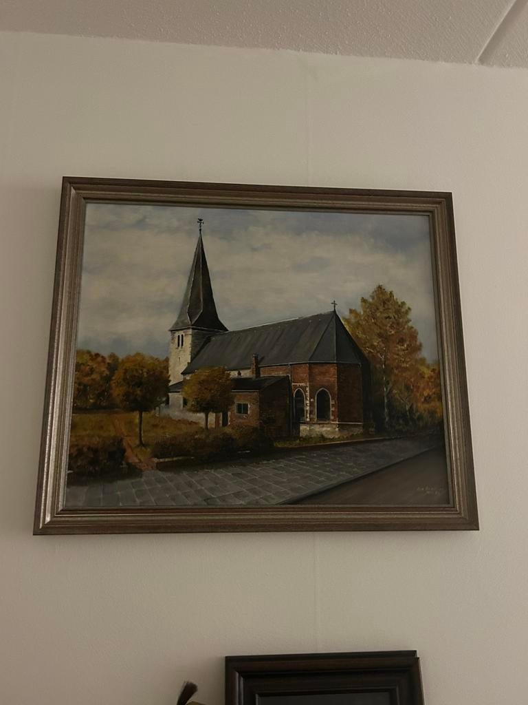 Schilderij Sint-Janskerk Hoensbroek Mrt 1983, Brouwer, Ophalen