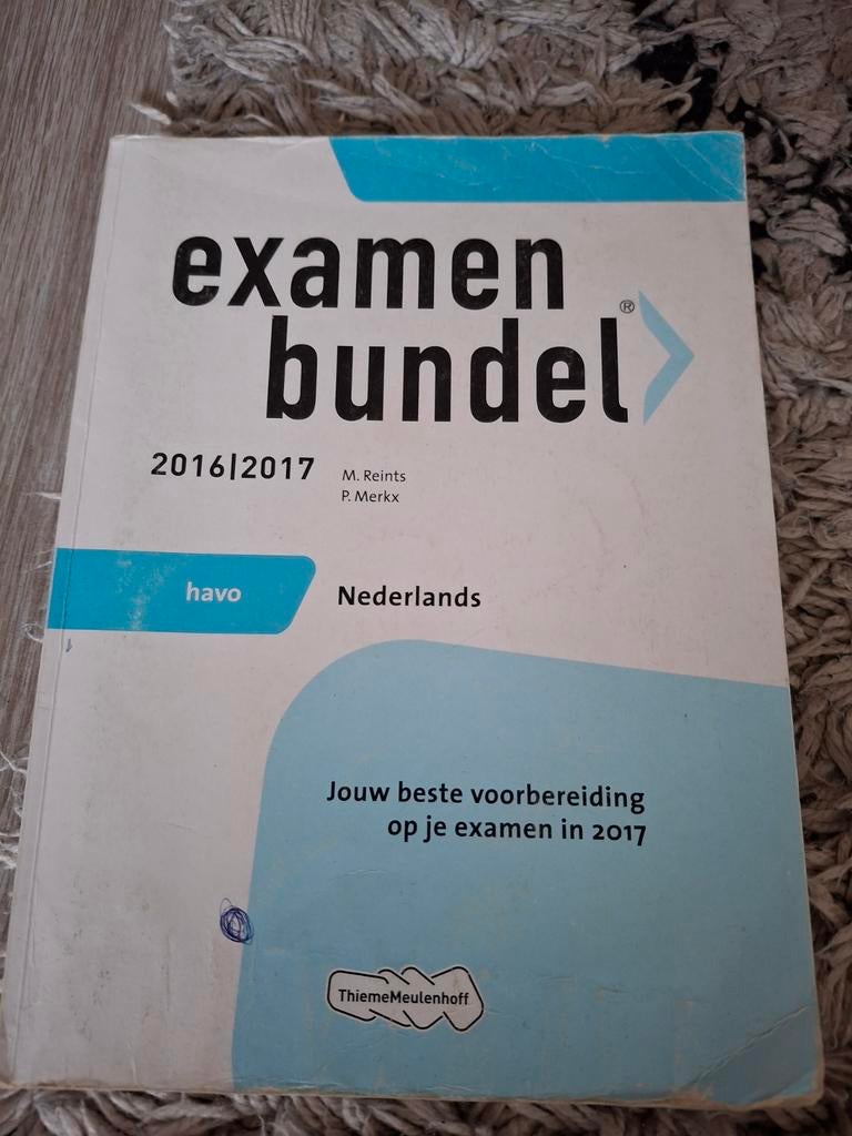 Examenbundel Nederlands havo P. Merkx - 2016/2017, Gelezen, P. Merkx; M. Reints, Ophalen of Verzenden, Nederlands