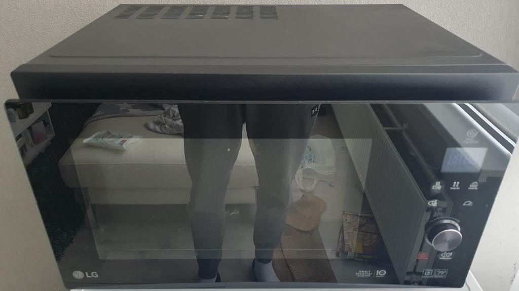 Lg smart inverter combi oven / magnetron, Crisp, Ophalen of Verzenden, Zo goed als nieuw, Draaiplateau