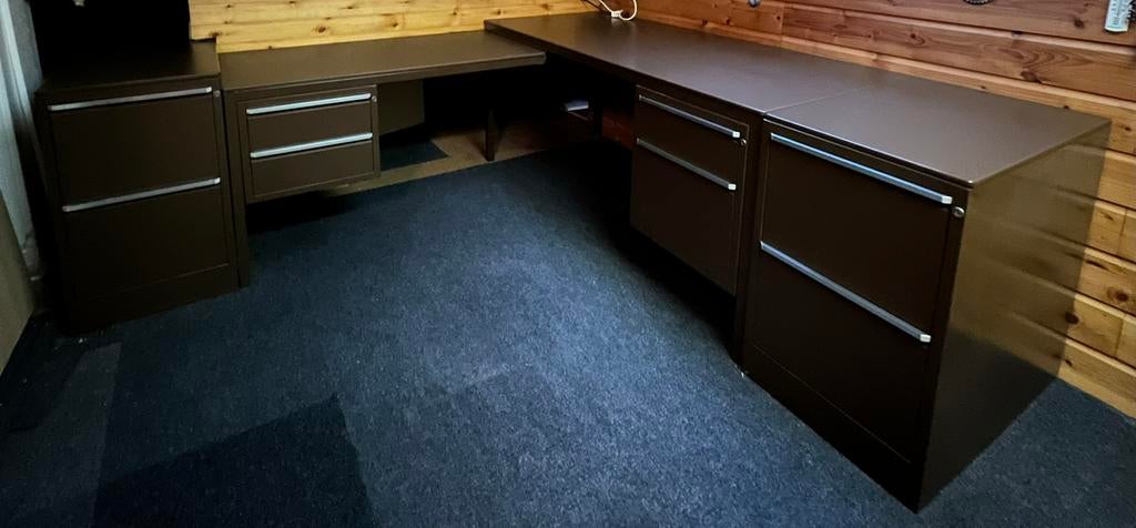 Bureau vintage hoekopstelling, Ophalen, Gebruikt