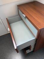 Ladenkast 4 laden en glazen fronten, Ophalen, Gebruikt, 50 tot 100 cm, 3 of 4 laden