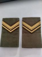 NL KL sergeant 1 e klasse rangen , overhemd , gvt, Verzenden, Landmacht, Nederland, Embleem of Badge