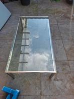 Rvs salontafel, Ophalen of Verzenden, Zo goed als nieuw, Rechthoekig, Rvs