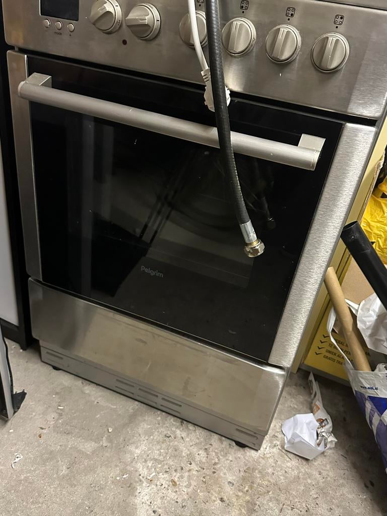 Pelgrim Gasfornuis met Oven - RVS, Ophalen, Gebruikt, 60 cm of meer, 4 kookzones