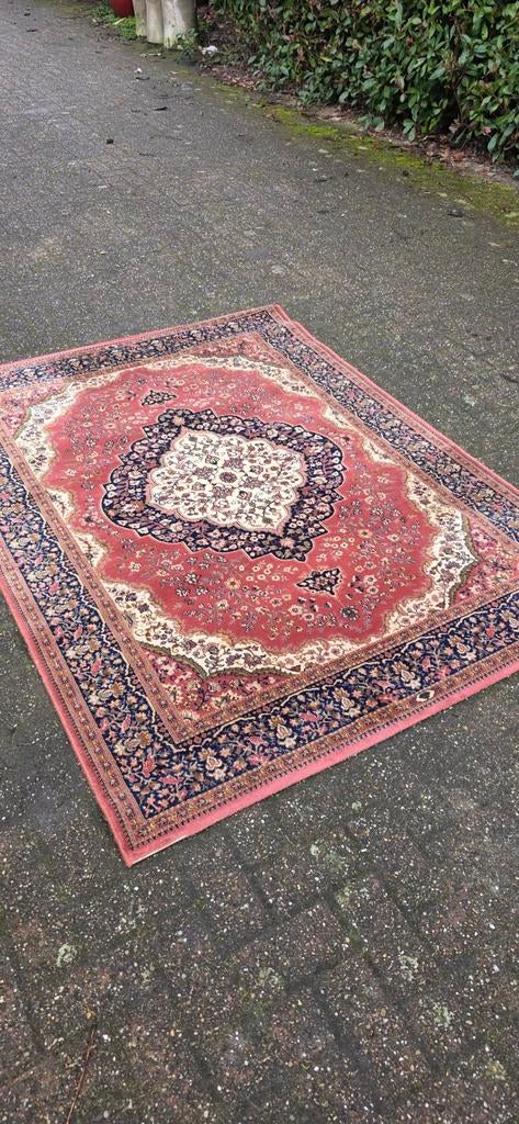 Prachtig groot vintage oud roze Perzisch tapijt 200x150!, Perzisch, 150 tot 200 cm, 200 cm of meer, Ophalen of Verzenden