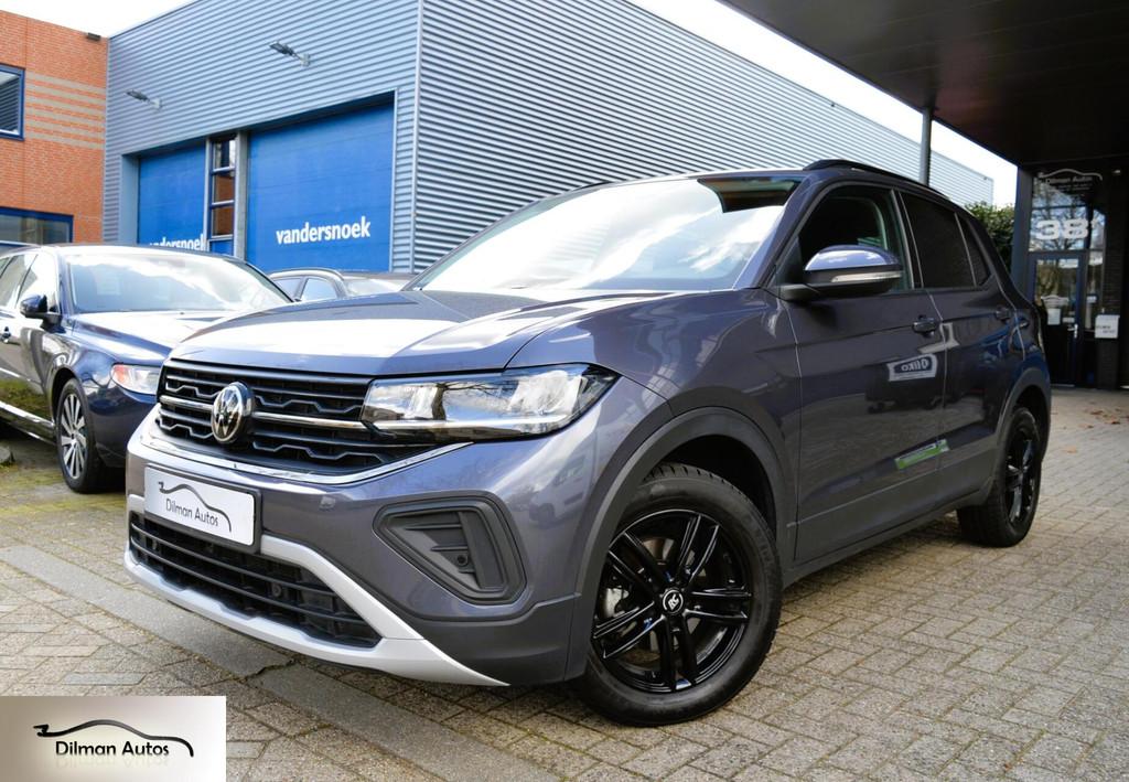 Volkswagen T-Cross 1.0 TSI Life Edition Automaat|Camera|Pdc!, Gebruikt, Met garantie (alle), 116 pk, Grijs