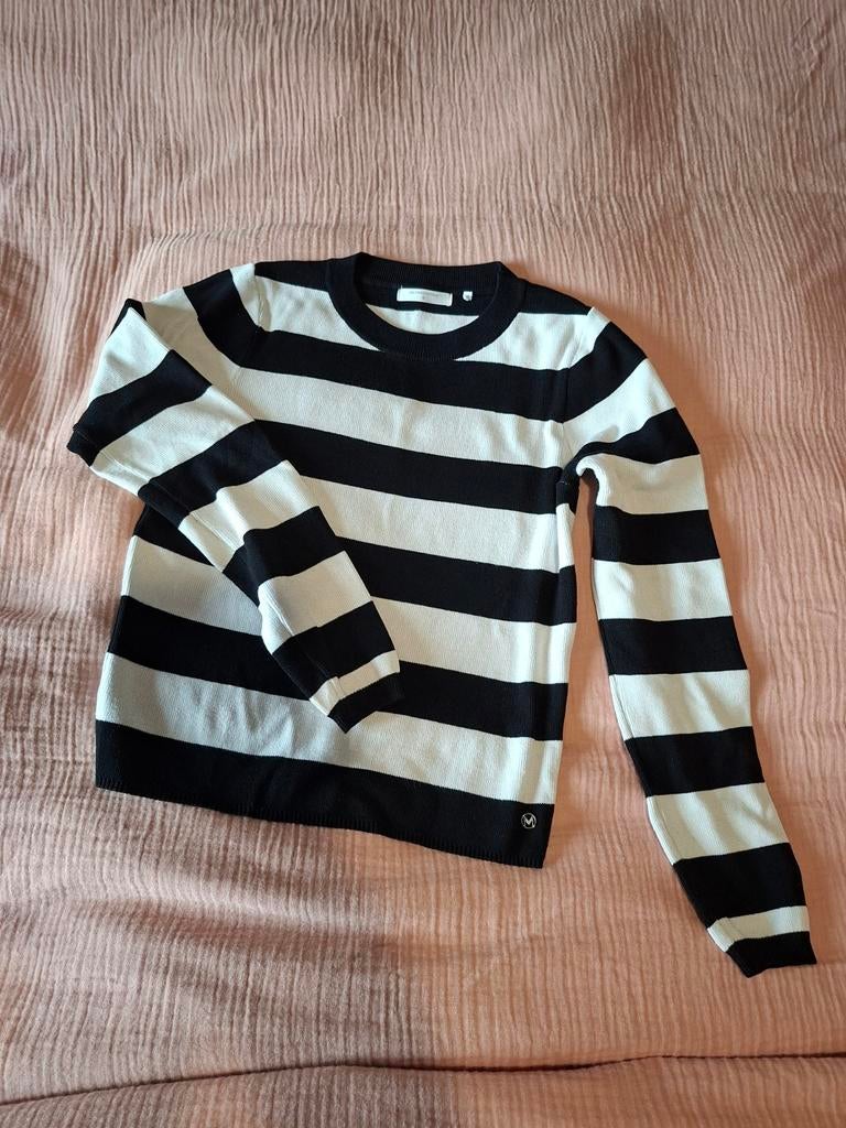 Melting Stockholm gestreepte trui - valt klein, Zwart, Ophalen of Verzenden, Zo goed als nieuw, Maat 36 (S)