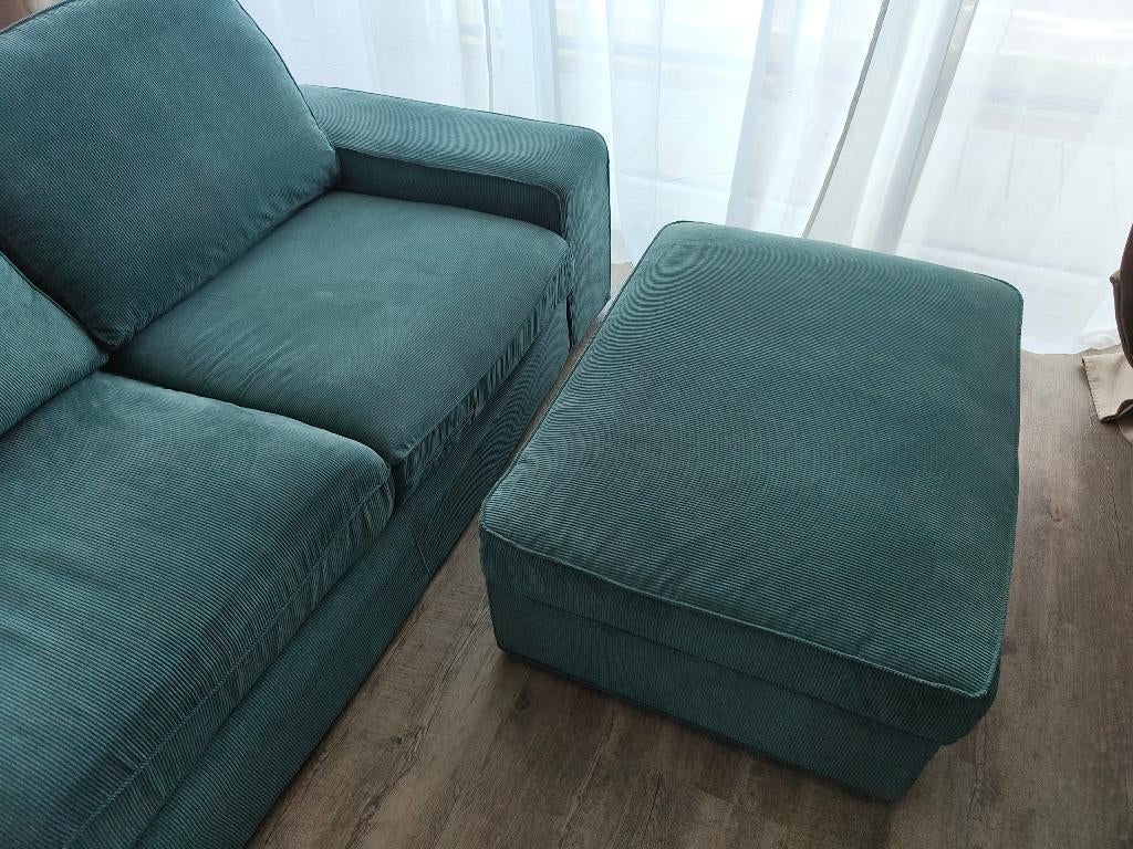 Voetenbank/Poef IKEA KIVIK (Nieuw €169), Huis en Inrichting, Banken | Voetenbanken en Poefen, Ophalen, 50 tot 75 cm, Zo goed als nieuw