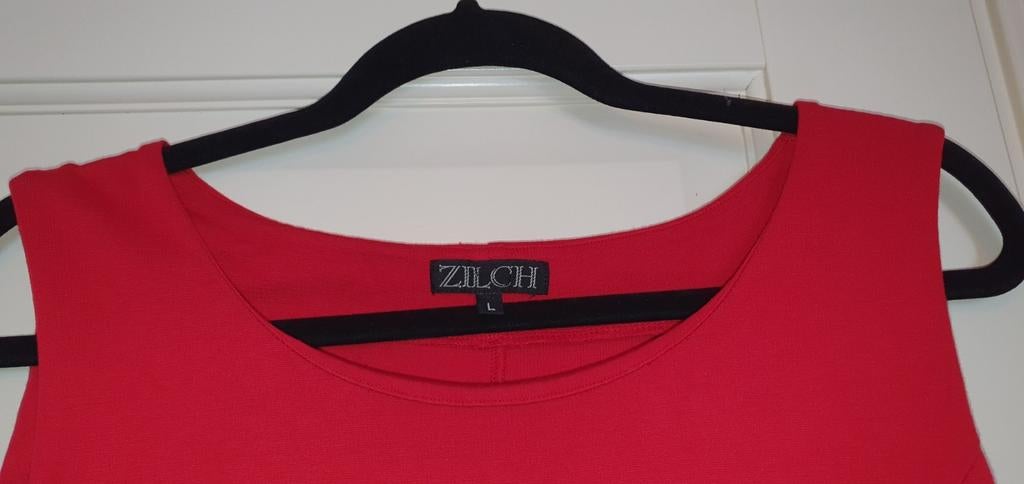 Jurkje rood L Zilch, Maat 42/44 (L), Ophalen of Verzenden, Zo goed als nieuw, Knielengte