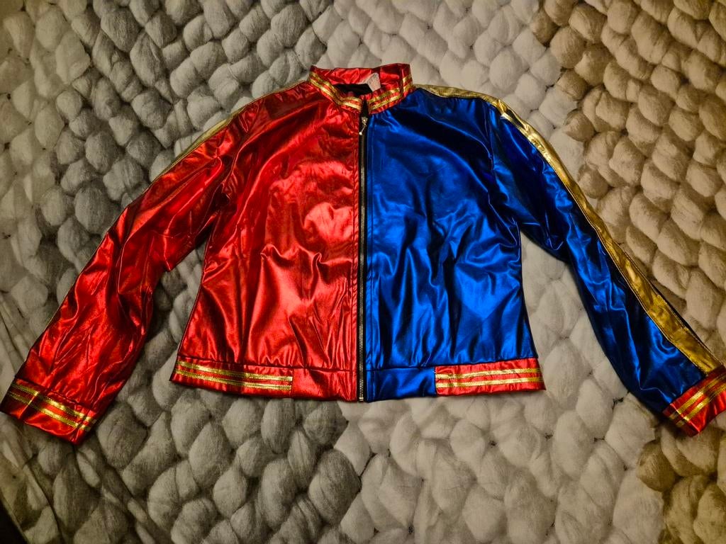 Harley Quinn verkleedoutfit dames XL, Kleding | Dames, Carnavalskleding en Feestkleding, Ophalen of Verzenden, Zo goed als nieuw