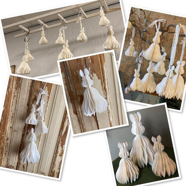 Pasen / Fairtrade / Papieren vouwhaasjes, Diversen, Pasen, Nieuw, Ophalen