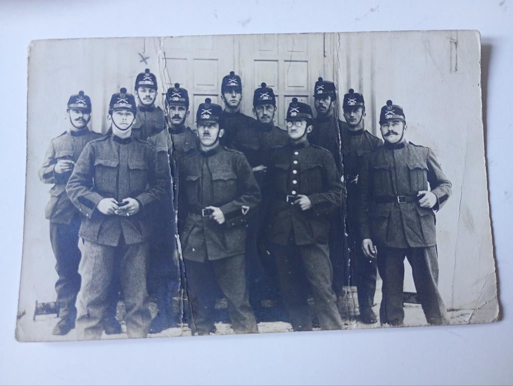 Fotokaart Militaria Militairen Onbekend, Ophalen of Verzenden, Voor 1920, Ongelopen, Overige thema's