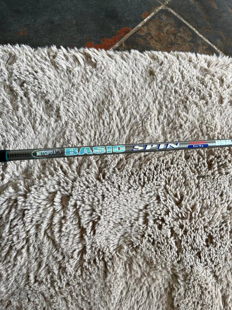 Werphengel met molentje Mitchell Basic Spin 1.80m, Ophalen, Gebruikt, Werphengel