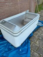 Grote koeling met glazen schuifdeksels, Witgoed en Apparatuur, 90 cm of meer, Vrieskist, Gebruikt, Minder dan 85 cm