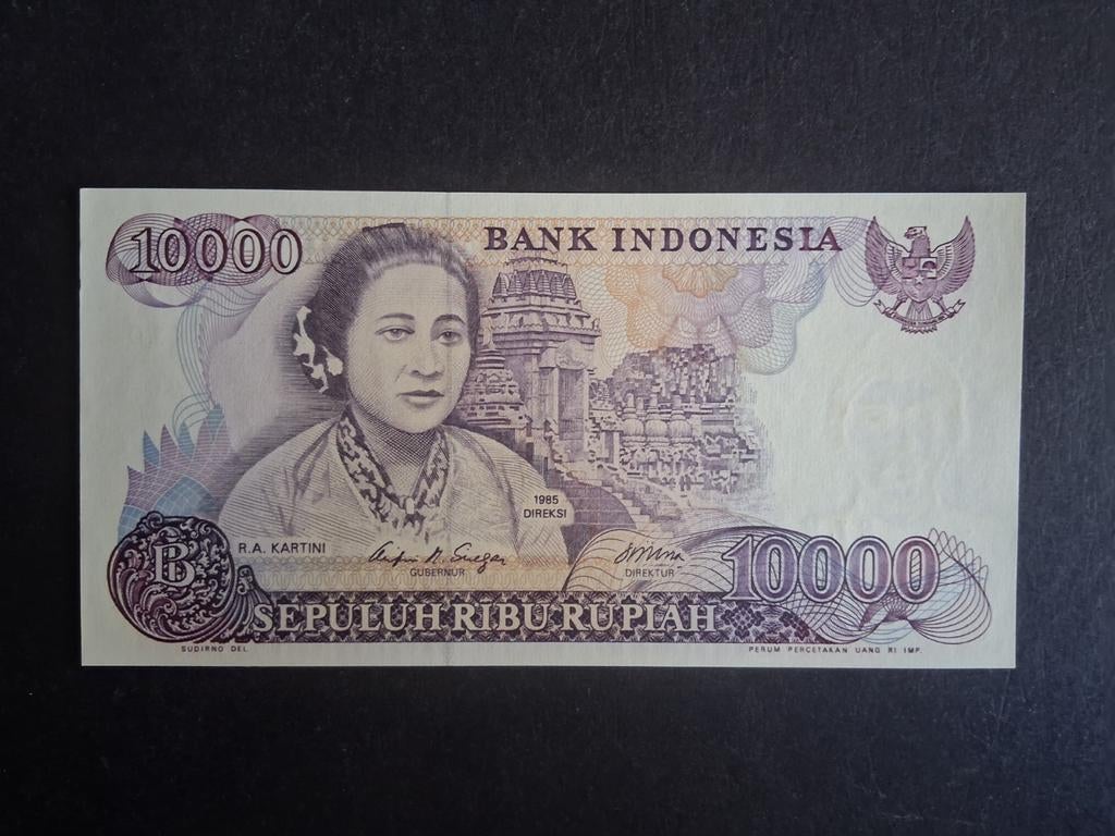 10.000 rupiah Indonesië unc 1985, Ophalen of Verzenden, Zuidoost-Azië, Los biljet