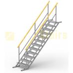 4x taludtrap, bouwtrap, steigertrap, 2x6 1x9 1x12 treden, Doe-het-zelf en Verbouw, Ladders en Trappen, Ophalen