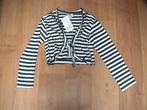 ZIEZOO / ZIE ZOO - NIEUW blauw / wit gestreept vestje bolero, Meisje, Trui of Vest, Nieuw, Ophalen of Verzenden