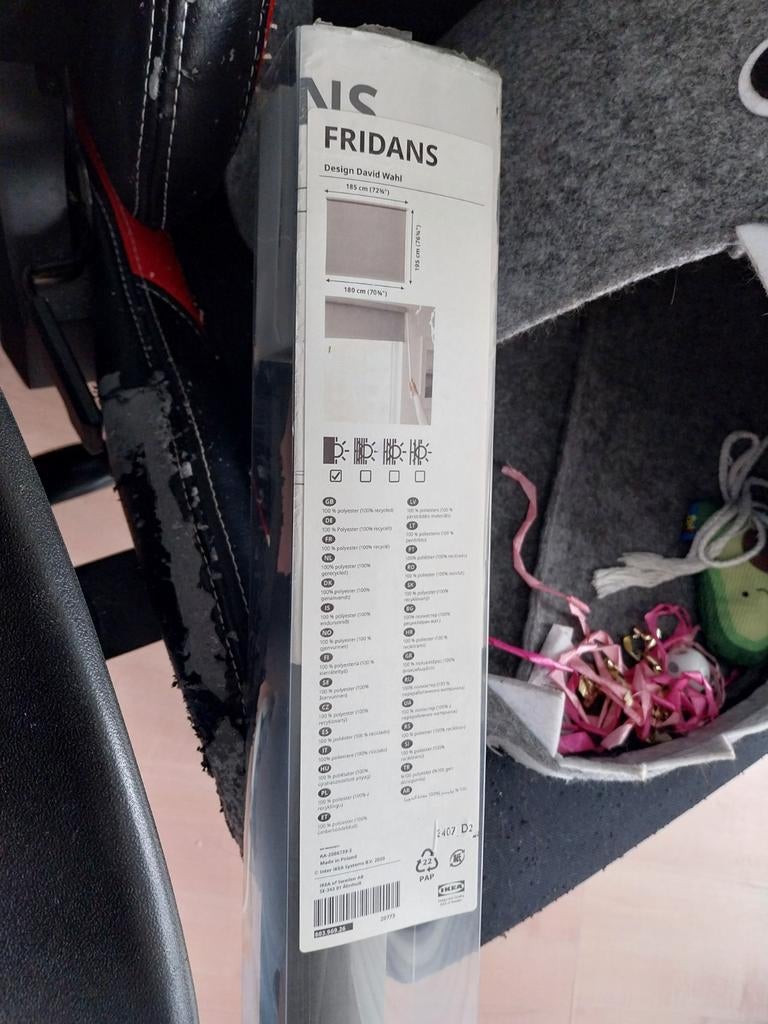 IKEA FRIDANS rolgordijn 100x195 cm, Huis en Inrichting, Stoffering | Gordijnen en Lamellen, Ophalen, Nieuw, 150 tot 200 cm