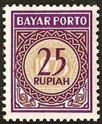 Indonesië 47 zegel portzegel., Verzenden, Postfris, Oost-Azië